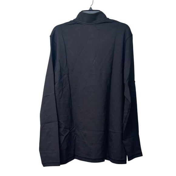 Adidas Golf Men’s ¼ 3 stripe top, Black, XL - Picture 5 of 11